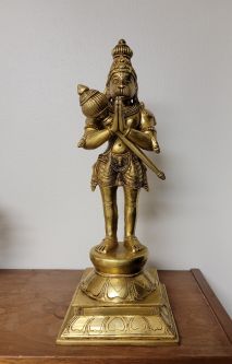 Hanuman Brass Standing 12"